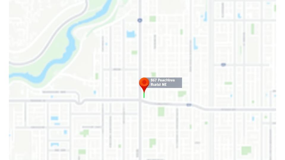 Map showing VeraVita Wellness office location at 2847 Peachtree Road NE, Atlanta, GA 30305.