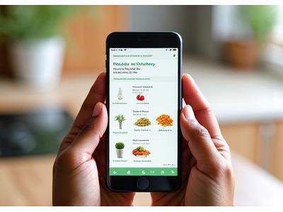 VeraVita Wellness mobile app interface showing personalized meal plan on a smartphone