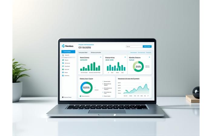A clean, modern dashboard displaying health metrics like activity, sleep, and nutrition data, with charts and progress indicators.